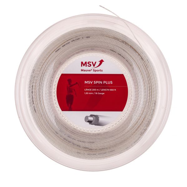 MSV Spin Plus Tennis String 200m 1,30mm pearl